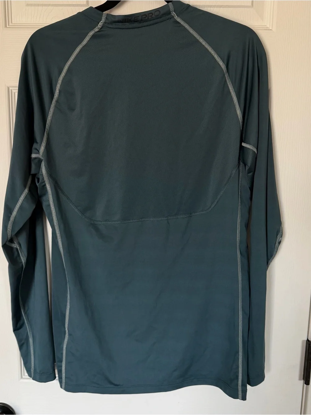 Nike Men's Dri-FIT Tight Long-Sleeve Fitness Top Dark Teal - Medium